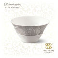 personalized High Grade China Porcelain rice bowl with spoon